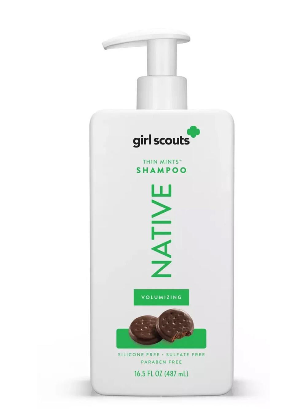 Native Limited Edition Girl Scouts Thin Mint Volumizing Shampoo, 16.5 fl oz.